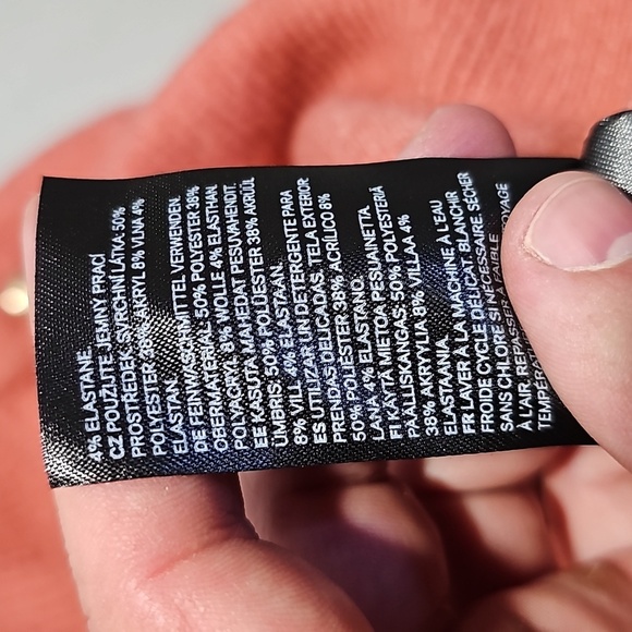 H&M small salmon pink sweater - Picture 7 of 8